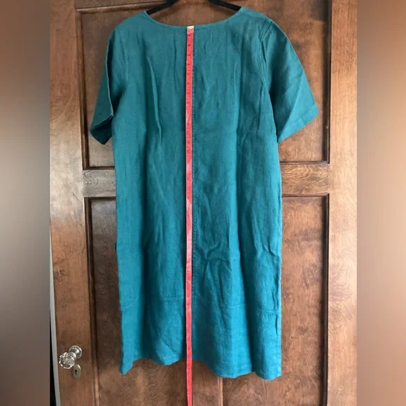 NWT J.jill, Purejill garment dyed linen dress, Sz. S Tall - Picture 3 of 8